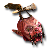 Zombie Head / Fetish Trophy / Hellspawn Skull