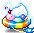 五顏六色冰淇淋圖示