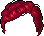 紅色短小捲造型