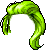 綠色迎風柔順造型