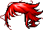 紅色逆風飄揚造型