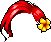 紅色小花波浪造型