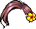 棕色小花波浪造型