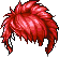 紅色狂野獅子長鬃造型