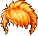 橘色狂野獅子長鬃造型