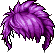紫色狂野獅子長鬃造型