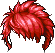 紅色獅子長鬃造型