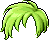 綠色隨興抓髮造型