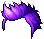紫色率性上揚造型