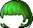 綠色短翹造型