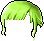 綠色嬌小紮尾造型