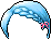 藍色單辮瀏海造型