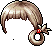棕色圈圈髮尾造型