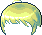 綠色貼頭短髮造型