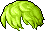 綠色短捲造型