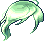 綠色隨風飛舞造型