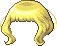 黃色澎澎尾捲造型