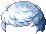 藍色潮流捲髮造型