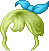 綠色琳髮型