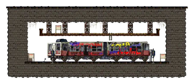 三號線1號車庫場景圖