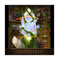 魔法圖書館場景圖