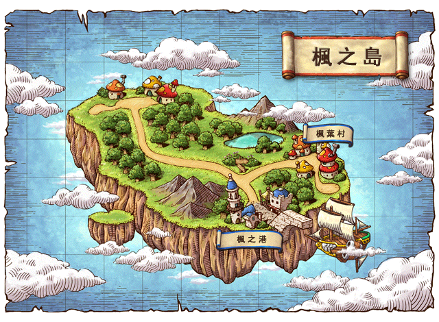 楓之島官方世界地圖